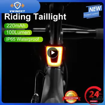 1 ~ 10ШТ Мини-велосипед Задний фонарь Водонепроницаемый USB Перезаряжаемый шлем Задний Фонарь для велосипеда светодиодный задний фонарь для езды на велосипеде