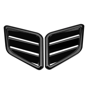 1 пара Автомобилей Глянцевый Черный Передний Капот Отделка Вентиляционного Отверстия На Выходе для Ford Focus MK2 Fiesta Corsa Lancer Evolution