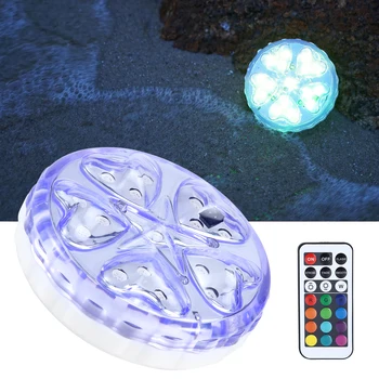 1 шт. светильник для бассейна, подводное освещение для бассейна, 16 светодиодов RGB, обновленный погружной светильник, водонепроницаемый для аквариума, пруда с рыбками