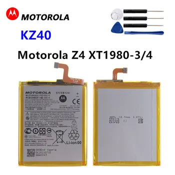 100% Оригинальный Motorola KZ40 KZ 40 Сменный Аккумулятор Для Мобильного Телефона Motorola Moto Z4 XT1980-3 3600 мАч + Инструменты