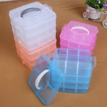 18 Сеток Упаковочная коробка для инструментов DIY Портативные Электронные компоненты Винт Съемный Винт для хранения Ювелирных изделий Футляр для инструментов Красочный пластик