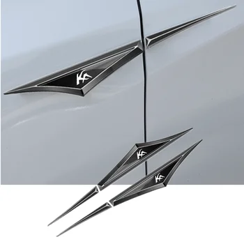 2 шт. Автомобильные хромированные наклейки на боковые двери кузова автомобиля для автомобильных аксессуаров KA