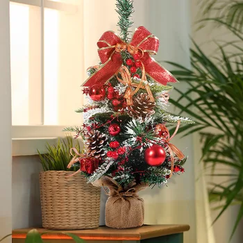2 шт./лот, Рождественское украшение, столешница, Рождественская елка, подарок, Рождественский шар высотой 50 см, украшение, мини-рождественская елка