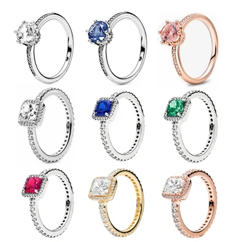 2021 Ювелирные Изделия для женщин Из стерлингового Серебра 925 пробы, Дизайнерское Роскошное кольцо 