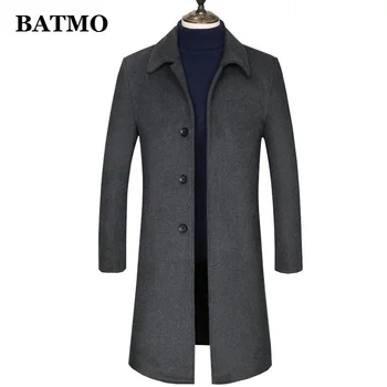 2023 новое поступление, зимний высококачественный шерстяной утолщенный повседневный длинный тренч для мужчин, мужское теплое пальто, большие размеры M-4XL 1882