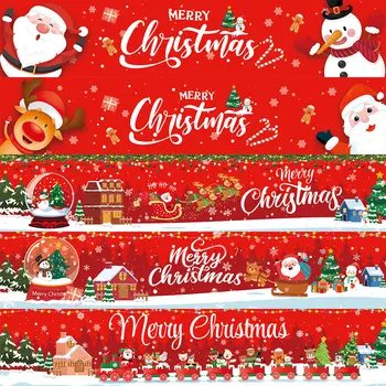 2023 Рождественский Баннер Санта-Клауса Веселые Рождественские Украшения Для Дома Navidad Noel Kerst Рождественский Декор Подарки Новый Год 2024 Натальный