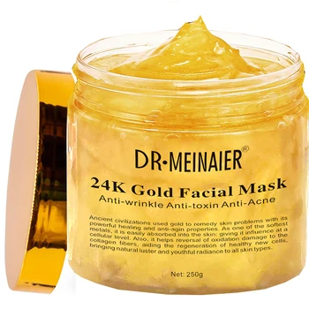 250 г Грязевой маски для лица, средства по уходу за кожей, Корейская косметика, маска для лица, косметика 24K Gold Serum, маска для лица, маска для сна