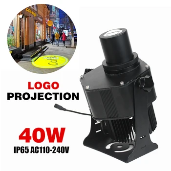 40 Вт Наружный Водонепроницаемый Рекламный проектор Gobo Light Ip65 Настройка логотипа Наземный проектор Предупреждающие огни зоны