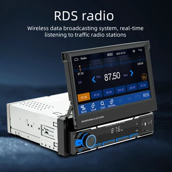 7-Дюймовое автомобильное стерео-радио, совместимое с Bluetooth, Беспроводной автомобильный мультимедийный плеер Carplay Android, автомобильный MP5-плеер с Wi-Fi, HD сенсорный экран