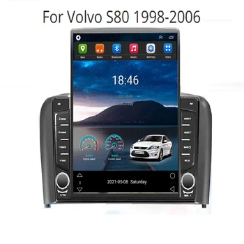 8G + 128G 2din Android 12 Автомобильный радиоприемник GPS RDS DSP мультимедийный плеер для Volvo S80 1998- 04 2005 2006 Автомобильная стереосистема CarPlay БЕЗ DVD 2 Din