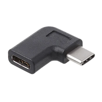 90 Градусов Прямоугольный адаптер USB 3.1 Type C для подключения мужчин и женщин к USB-C-Конвертеру