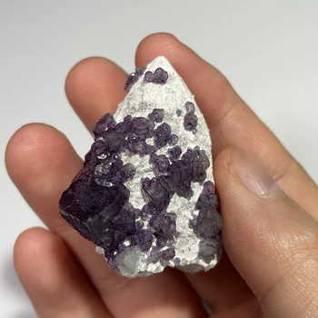 C6-1A 100% Натуральный образец минерала флюорит-кварц, камень Внутренней Монголии