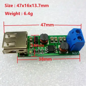 DD1205UA USB Вход 1-6,5 В Выход 5 В Источник Питания DC-DC Повышающий Понижающий Преобразователь Для Светодиодного Освещения аудиооборудования
