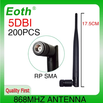 EOTH 200шт антенна 868 МГц 5dbi sma женский gsm 915 МГц lora antene АТС iot модуль lorawan приемник сигнала antena с высоким коэффициентом усиления