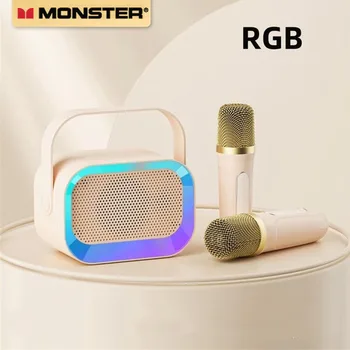 Monster GK600 Беспроводные Колонки Микрофонный Набор Bluetooth Аудио Портативный Ручной Микрофон Семейное Воспроизведение KTV Многофункциональный Громкоговоритель