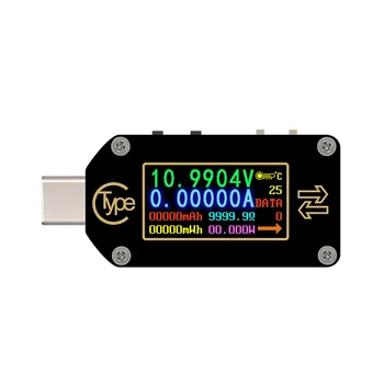 Rd Tc66 Type-C Pd Триггер USB Вольтметр Амперметр Напряжение 2-Полосный Измеритель тока Мультиметр Зарядное устройство для Pd Аккумулятор USB Tester1