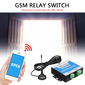 RTU5024 GSM Реле ворот Пульт дистанционного управления Беспроводной открыватель двери с антенной