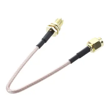 SMA разъем SMA разъем F / M кабель для подключения антенны адаптер черный + золотой