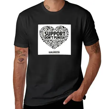Support Don't Punish - Gadejuristen (Дания), футболка, милая одежда, черная футболка, мужские футболки