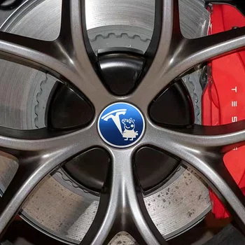 Tcart Auto Внешние детали Украшение колес Наклейки на кузов автомобиля Аксессуары для шин для Tesla Model 3 Y Приемлемая настройка