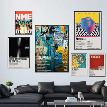 The Strokes обложка музыкального альбома, плакат, принты с картинками, модный настенный холст, искусство, декор кухни