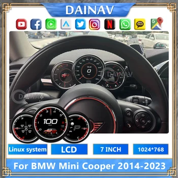 Автомобильный радиоприемник с цифровым ЖК-дисплеем для BMW Mini Cooper 2014-2023 Приборная панель с кристаллами, виртуальный спидометр в кабине пилотов