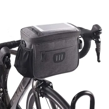 Велосипедная сумка Портативный Водонепроницаемый Многофункциональный рюкзак большой емкости для гонок на горных велосипедах Передняя сумка на раму велосипеда двойного назначения