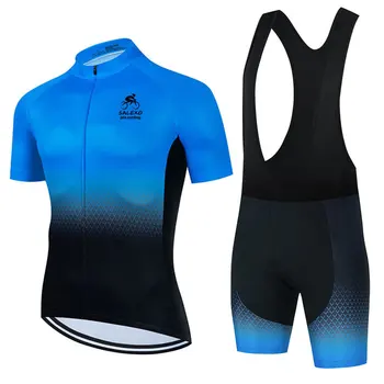 Велосипедное снаряжение Летние дышащие мужские шорты с влагоотводящим ремешком и коротким рукавом, одежда для катания на горных велосипедах, шорты-нагрудники для велоспорта