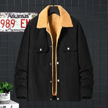 Вельветовая куртка h Трендовые мужские осенне-зимние куртки для внешней торговли h Рабочая одежда Пальто для мужчин