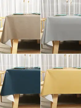 Водонепроницаемая, маслостойкая и моющаяся прямоугольная скатерть для обеденного стола ins, 2023 новый коврик для стола в общежитии из ПВХ