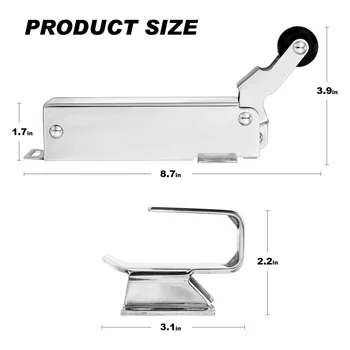 Гидравлический доводчик для холодильника с регулируемым широким крючком для замены, заподлицо с входными дверями со смещением 3/4 дюйма