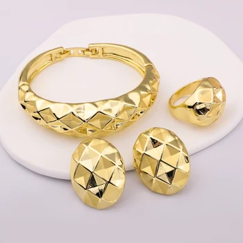 Голландский женский браслет-оберег, кольцо, Изысканный набор сережек, геометрический дизайн, Модный Универсальный Рождественский подарок, Бесплатная доставка