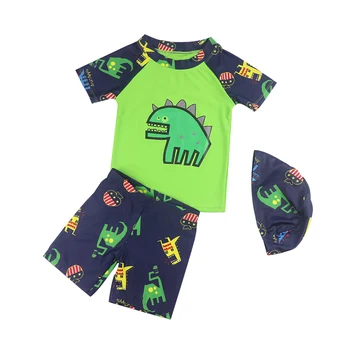 Детский купальник с принтом динозавра, купальники для маленьких мальчиков, купальный костюм для малышей, детские купальники для плавания с защитой от ультрафиолета, Летние пляжные купальники для бассейна
