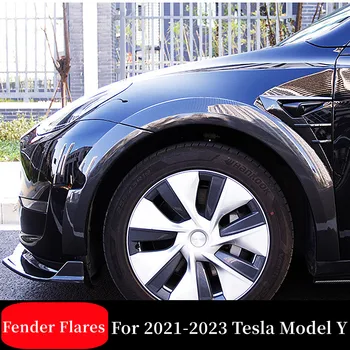 Для 2021 22 23 Tesla Модель Y Широкое Крыло Расширяющееся Колесо Защитная Пластина Для Бровей Спойлер Диффузор Обвес Аксессуары Для Экстерьера Автомобиля