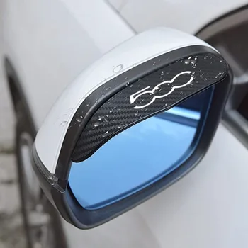 для Fiat 500 500C 2012 500X 500L автомобильные аксессуары Abarth 695 2шт зеркало заднего вида из углеродного волокна Rain