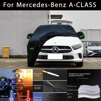 Для Mercedes-Benz A-CLASS Наружная защита, полные автомобильные чехлы, снежный покров, Солнцезащитный козырек, Водонепроницаемые Пылезащитные внешние автомобильные аксессуары