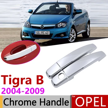 для Opel Tigra B 2004 ~ 2009 Vauxhall Holden TwinTop Хромированная Наружная Дверная Ручка Крышка Автомобильные Аксессуары Наклейки Комплект Отделки 2006 2008