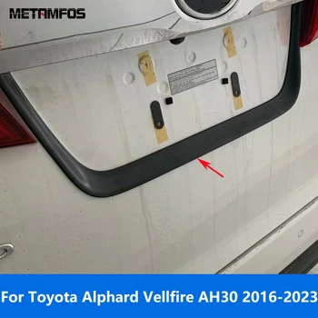 Для Toyota Alphard Vellfire AH30 2016-2021 2022 2023 Автомобильный номерной знак, накладка на крышку, Аксессуары для отделки автомобиля, Стайлинг автомобиля