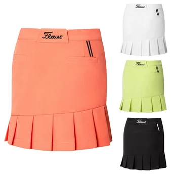 Женская юбка для гольфа Летняя модная спортивная одежда для гольфа Эластичная быстросохнущая короткая юбка для дам