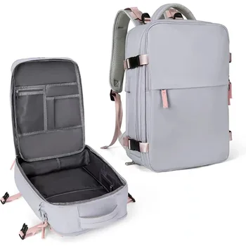 Женские сумки для ноутбука, дорожный рюкзак для самолета, Многофункциональная сумка для багажа большой емкости, легкая водонепроницаемая женская повседневная сумка