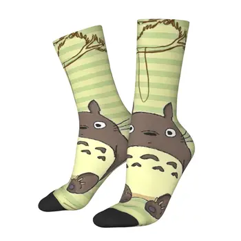 Забавный счастливый носок для мужчин Totoro Harajuku Studio Ghibli Качественный носок с принтом Crew В подарок Новинка