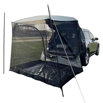 Задняя палатка кемпингового внедорожника, задняя палатка кемпингового внедорожника, Большое место в тени для 5-6 человек, Легкий и компактный, с сумкой для хранения.