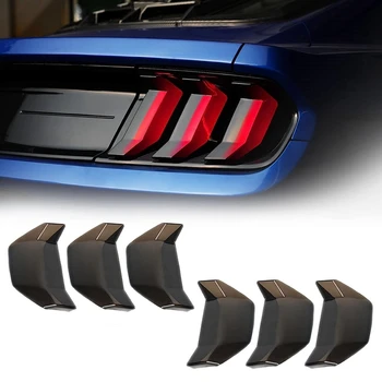 Защитная крышка заднего фонаря, декоративная для Ford Mustang 2018-2022, дымчато-черный