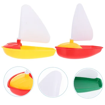 Игрушечная Лодка Детский Пляж Парусник Забавная Детская Игрушка Играющая В Воде Плавающие Пластиковые Игрушки Ванна Ребенка