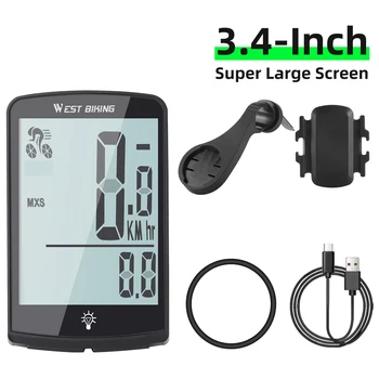 Измеритель Скорости Велосипеда Водонепроницаемый Велосипедный Километрометр Цифровой Велосипедный Спидометр Полноэкранный Мобильный Телефон Приложение Для Управления Велосипедным Секундомером