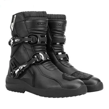 Износостойкие мужские байкерские ботинки, нескользящие мотоциклетные ботинки, ботинки для мотокросса, непромокаемые средства защиты мотоциклов