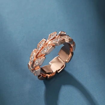 Кольца из листового серебра S925 Пробы Элегантное Модное кольцо Высококачественные ювелирные изделия Подарок подруге