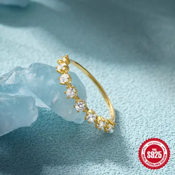 Кольца с бриллиантами, инкрустированные шестью когтями, Циркон, подарок жене из серебра 925 пробы, Оригинальное Роскошное обручальное кольцо, изысканные украшения для свадебной вечеринки