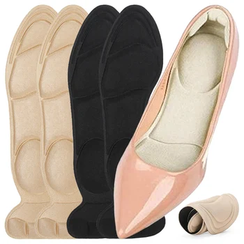 Комфортные дышащие стельки из пены с эффектом памяти для женской обуви на высоком каблуке, противоскользящие, для ухода за ногами, Массажная защита, накладка для обуви 1/2 пары