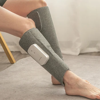 Массажер для ног для циркуляции и расслабления с тепловым массажем стоп и икр, сжатием воздуха
